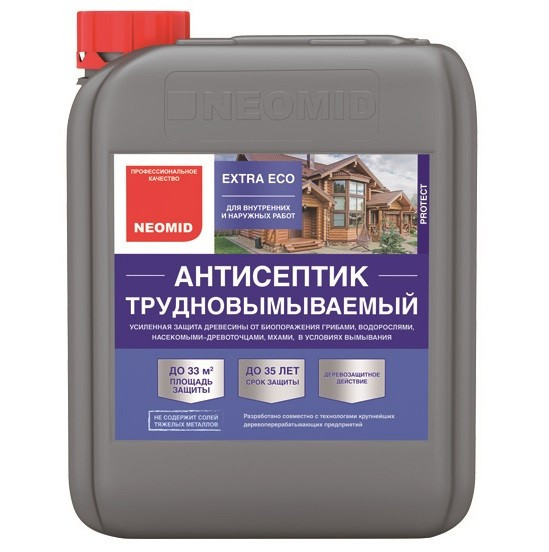 Неомид Extra Есо (10 кг)- трудновымываемый консервант для древесины