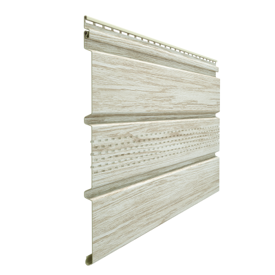 Софит виниловый Docke LUX Т4 с центральной перфорацией, орех