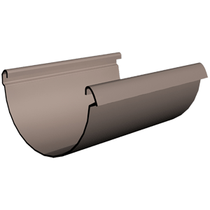 Docke LUX графит Желоб водосточный 3 м.