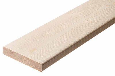 Доска сухая строганная 23x120x6000 сорт AB завальцованная