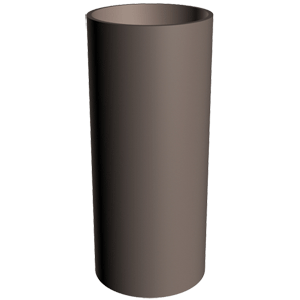 Docke LUX графит Труба водосточная 3 м