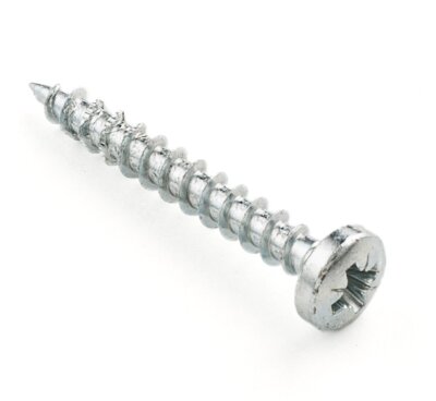 Саморез универсальный белый цинк сфера GWOZDECK 5,0*45 (400шт./уп.)