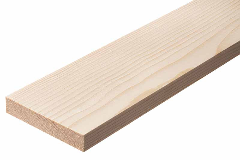 Доска сухая строганная 20x125x3000 сорт AB