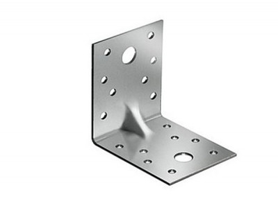 Крепежный уголок усиленный оцинкованный 70х70х55х2