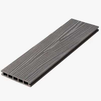 Террасная доска ДПК пустотелая UnoDeck Ultra 150х24х3000 (серый)