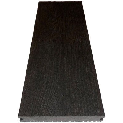 Террасная доска ДПК полнотелая Bordo шовная 140х22х3000 (антрацит)