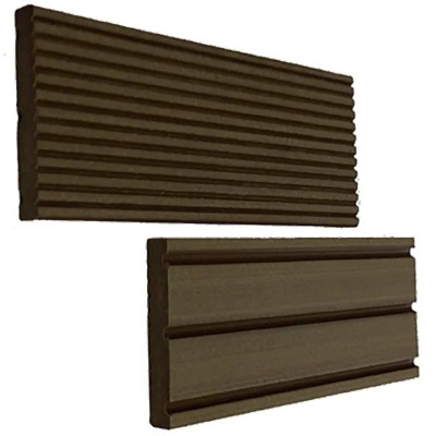 Боковая планка для террасной доски ДПК 65х10х3000 (венге)