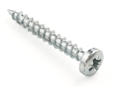 Саморез универсальный белый цинк сфера GWOZDECK 4.5*45 (500шт./уп.)